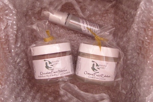 Chocolate & Oatmeal Facial Masks and Lavender Chamomile Roll On Moisturizer